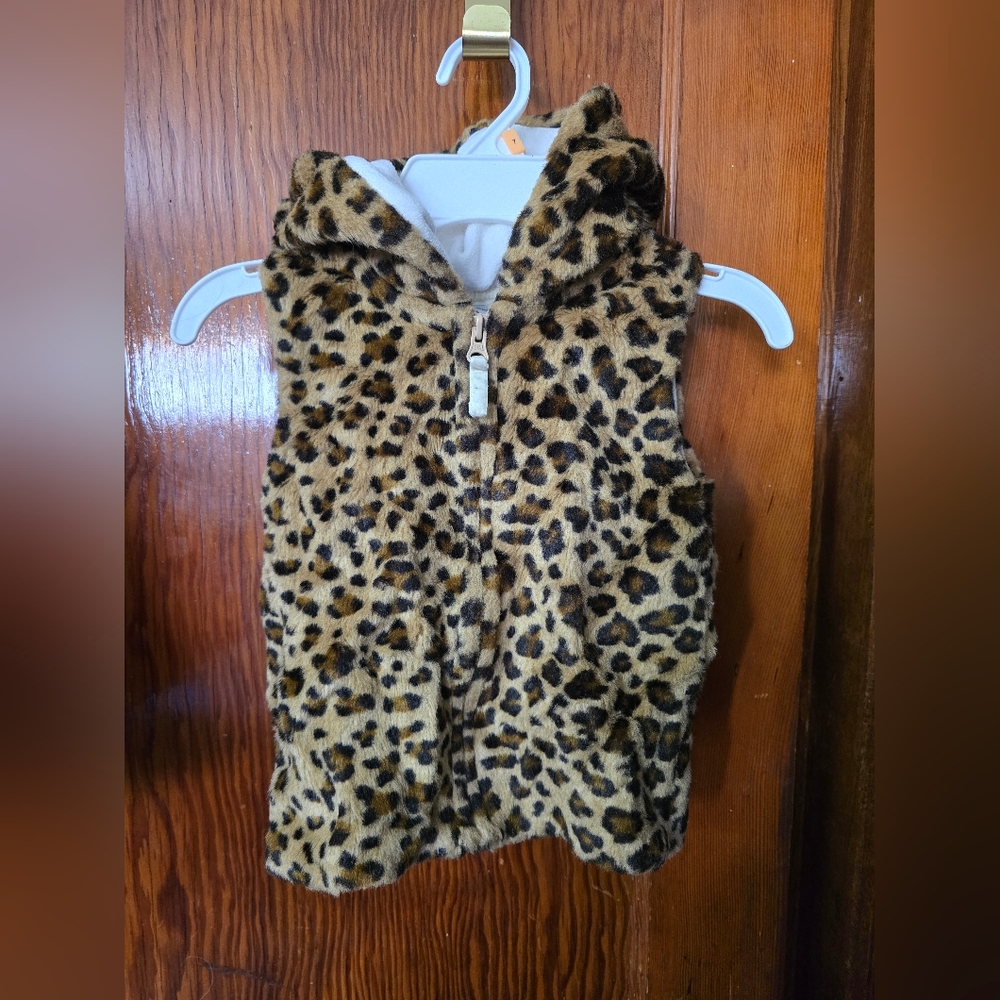Carter’s Leopard Faux Fur Vest 5T